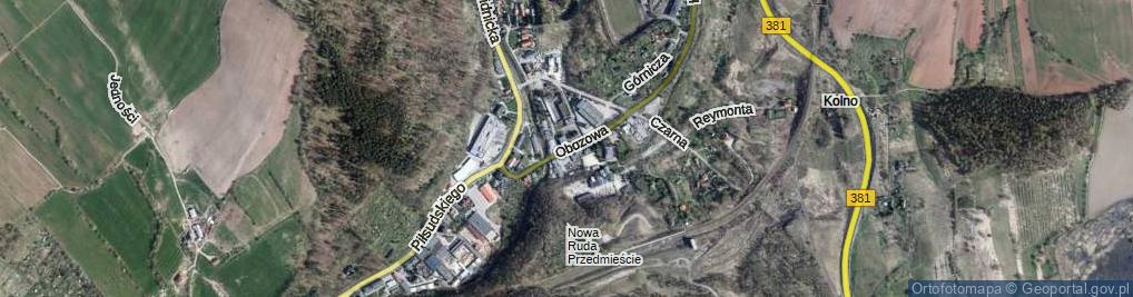 Zdjęcie satelitarne Obozowa ul.